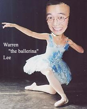 Warren Lee in a ballerina outfit