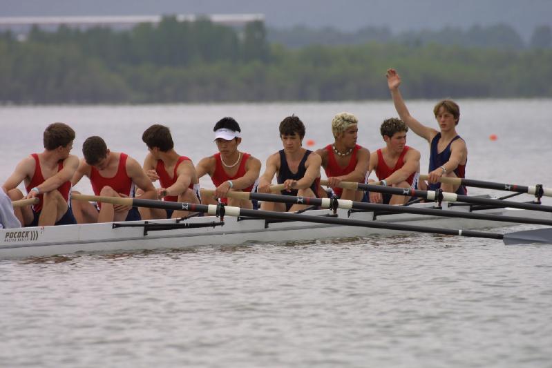 Dan and his rowing crew